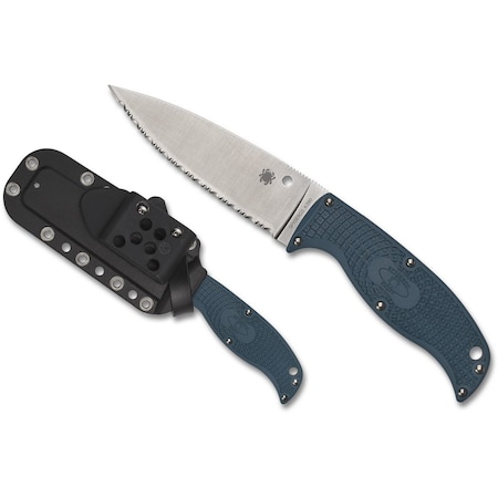 Spyderco 2024 Spyderco Reveal 13 Enuff 2 Blue Lightweight K390, Plain Edge SPY-FB31SBL2K390